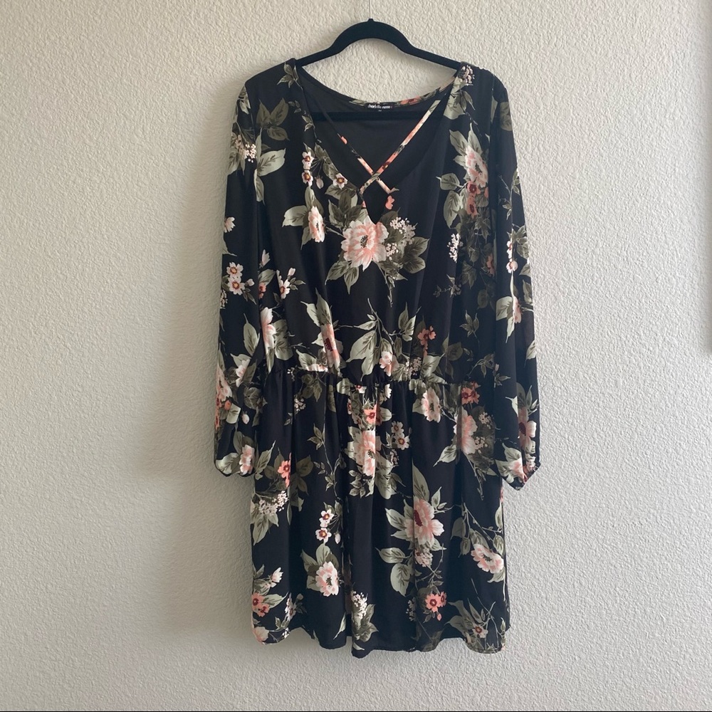 Floral Long-Sleeve Dress